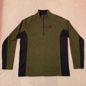 Spyder Outbound Fleece Lined Pullover Green XL